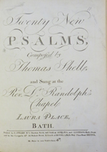 Cover Plate for the Twenty Psalms